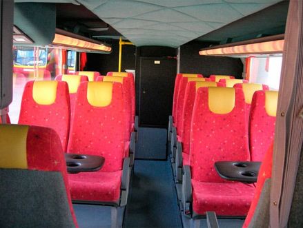 Autocares Hnos. Pérez Salinas interior autobús 