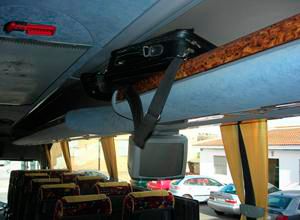 Autocares Hnos. Pérez Salinas interior bus con tv 